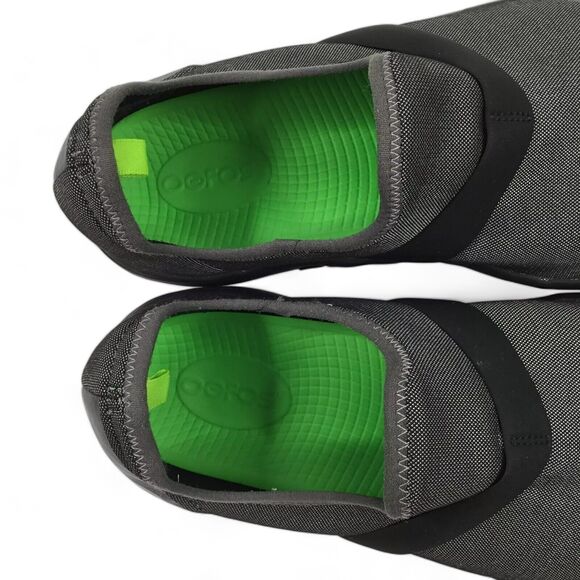 Oofos Oomg Low Shoe Womens 8.5 Recovery Slip-On Comfort Gray on Black - Picture 9 of 14